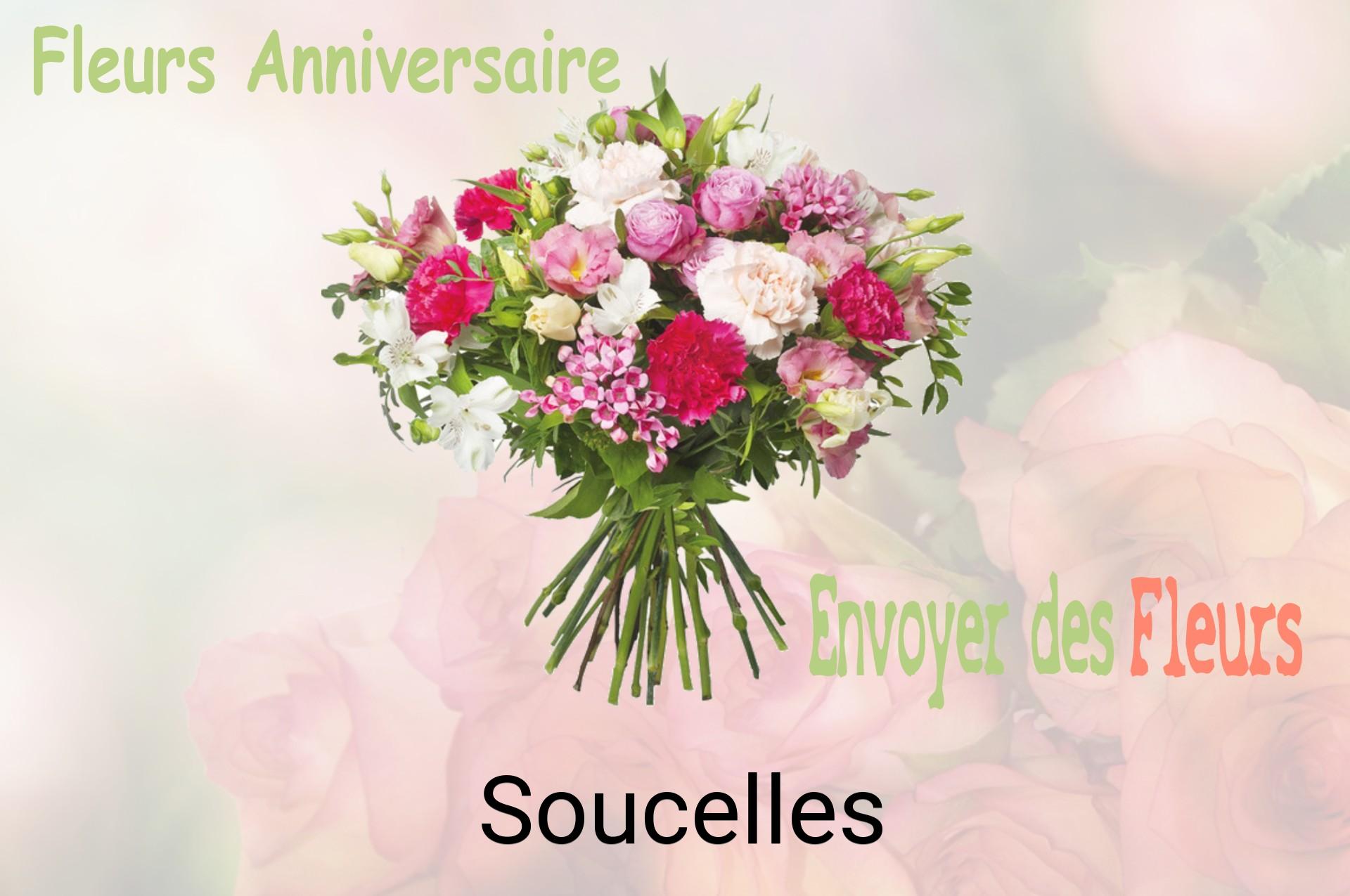 Bouquet de fleurs d’anniversaire livré à Soucelles