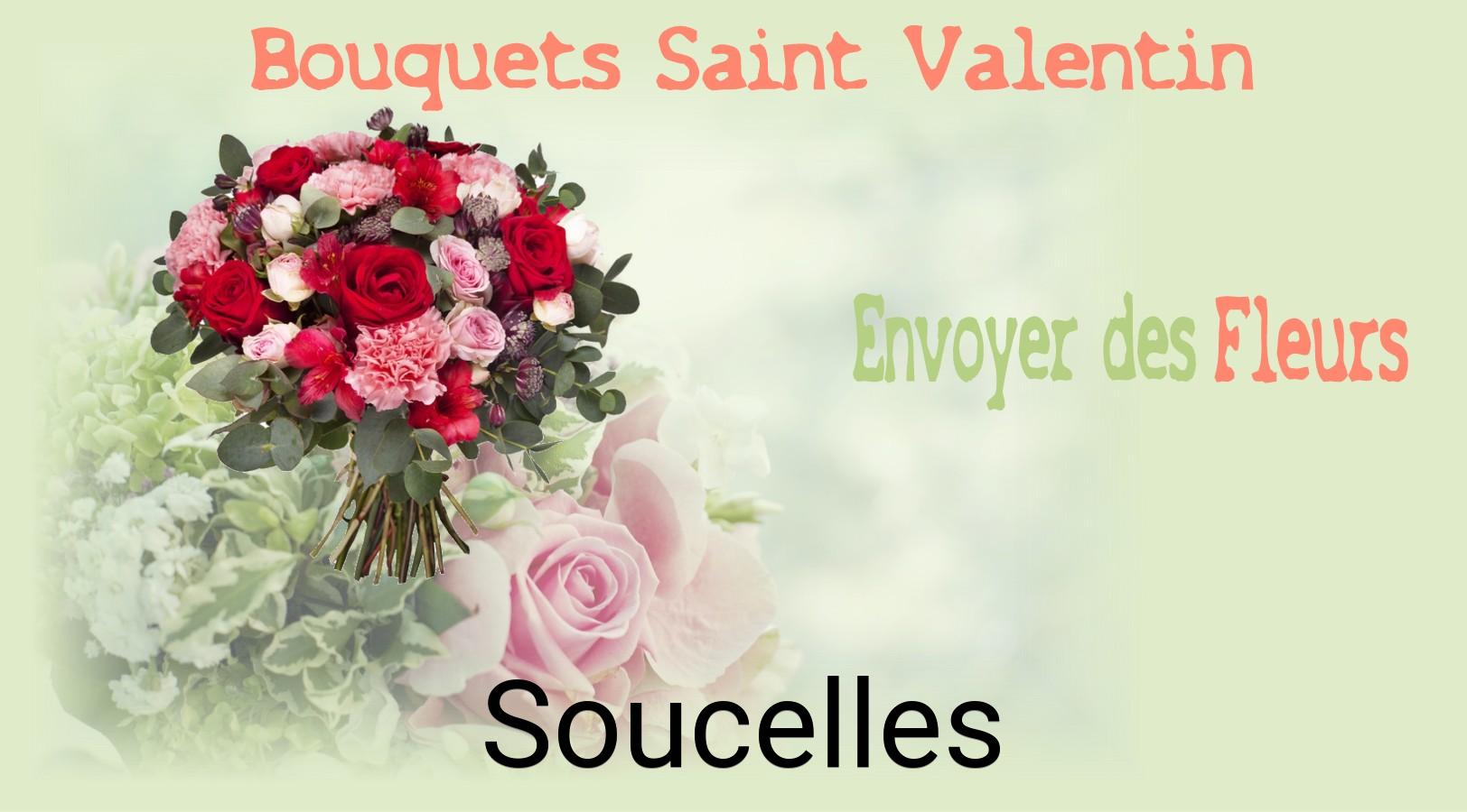 Roses de Saint-Valentin livrées à Soucelles